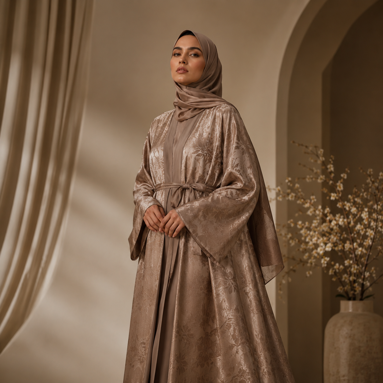 Amethyst Bloom Abaya temporary product image
